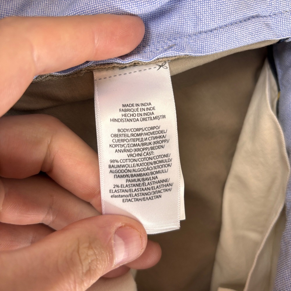 Polo Ralph Lauren The Bedford Stretch Classic Fit Khaki Pants Men's Size 44Bx30 - Picture 6 of 9